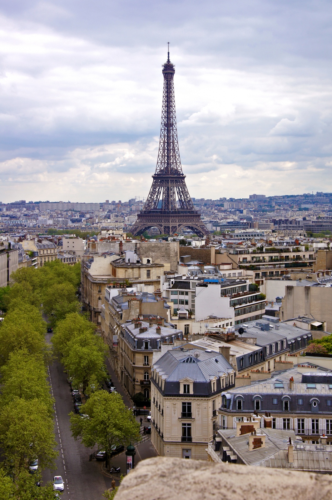 Eiffel Tower from Arc de Triomphe