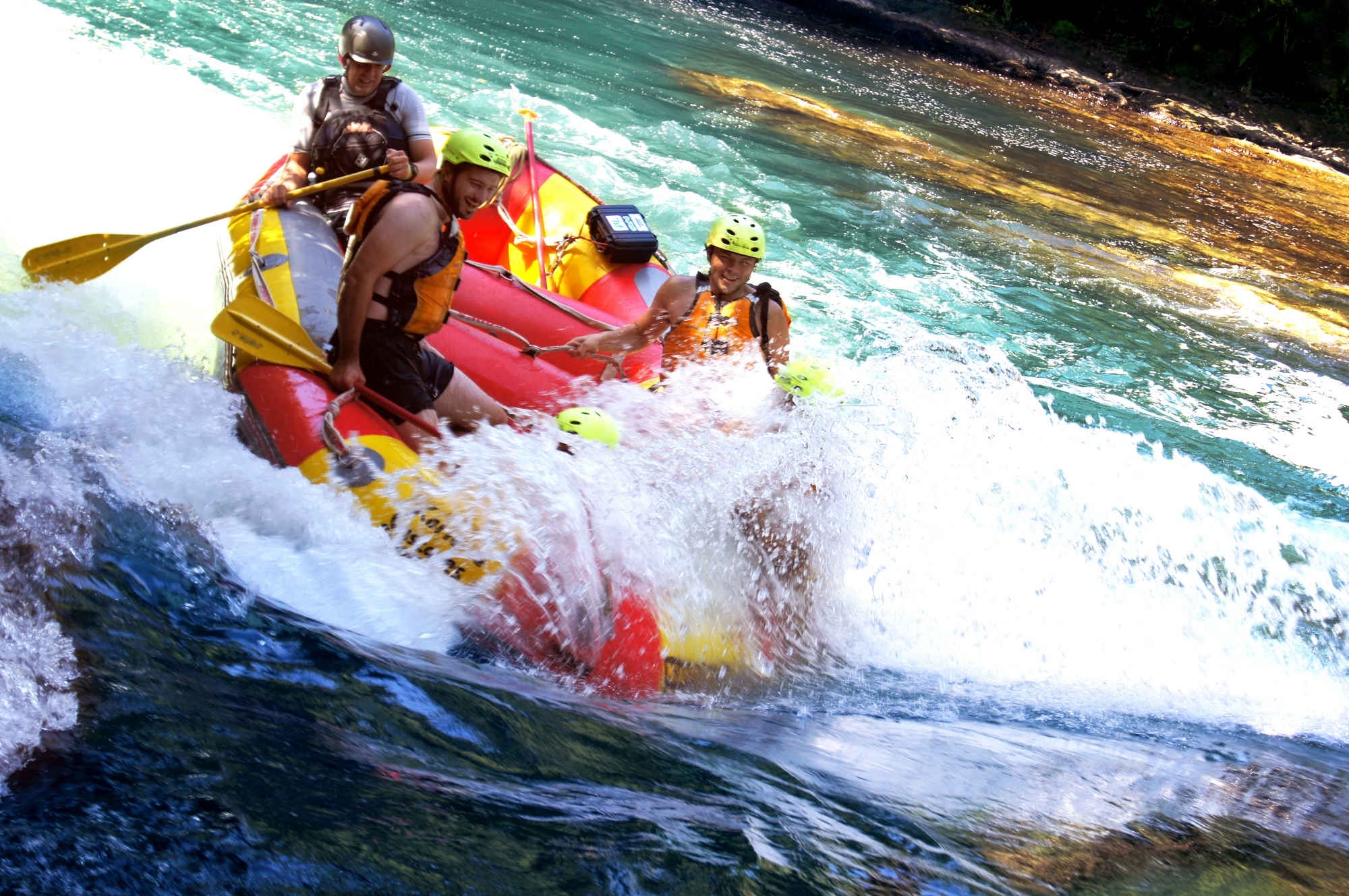 Raft on the Falls at Rotorua